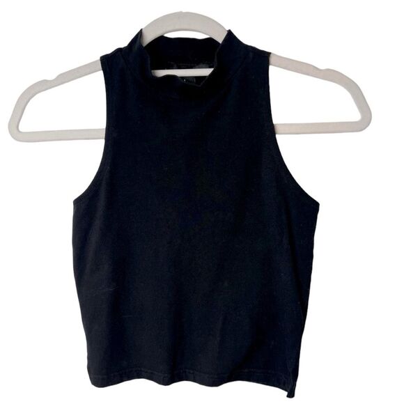XXI Forever 21 Crop Tank Top Black S - Picture 1 of 3